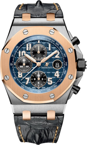 Royal Oak Offshore 42mm Selfwinding Chronograph Stainless Steel Blue Dial Rose Gold…