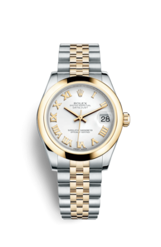 Datejust 31 Rolesor Yellow Domed / Jubilee / White Roman