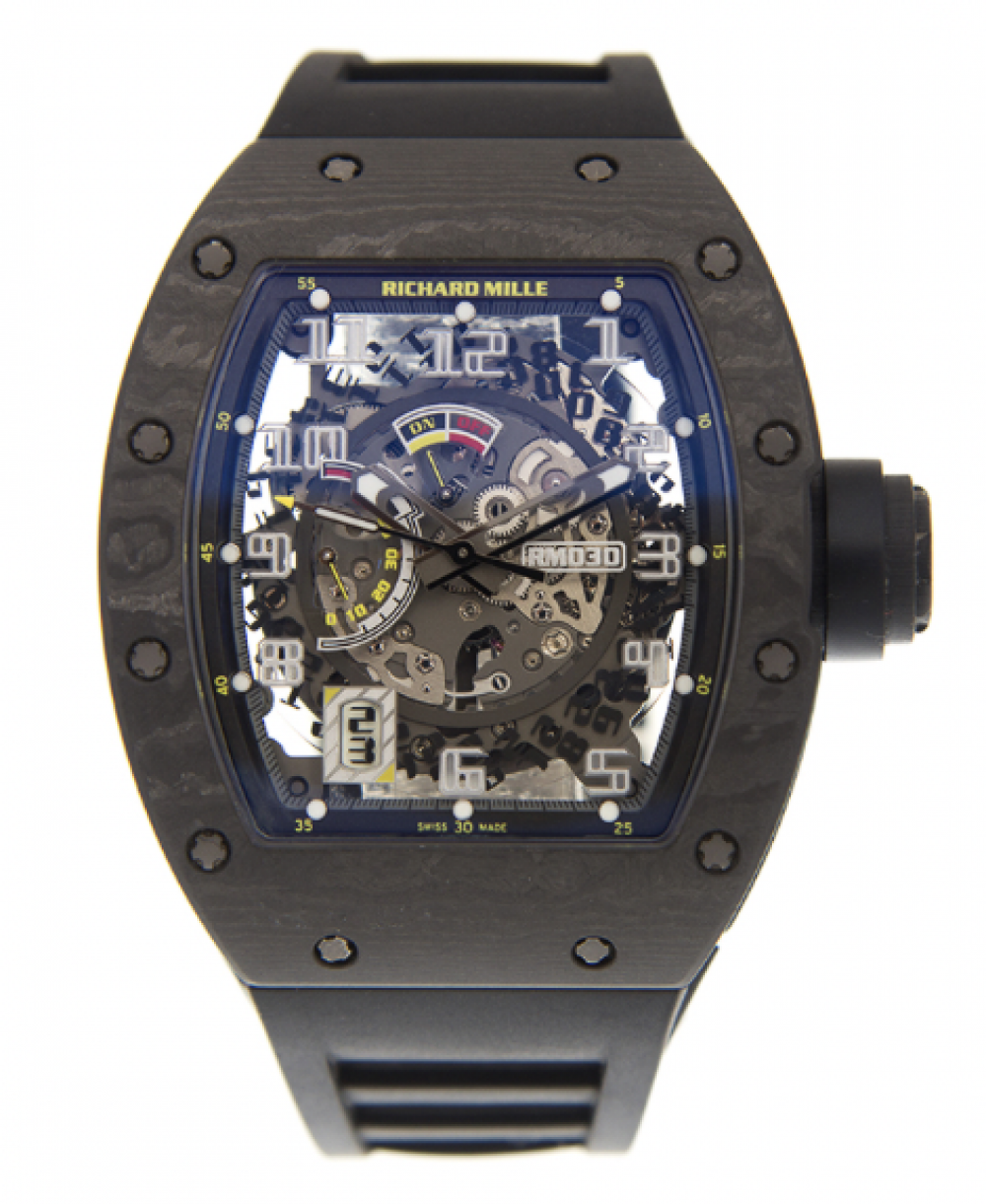 Automatic Winding with Declutchable Rotor Carbon RM 030 BRAND NEW