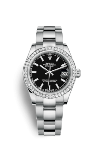 Datejust 31 Stainless Steel Diamond / Oyster / Black