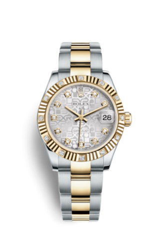 Datejust 31 Rolesor Fluted Diamond / Oyster / Silver Computer