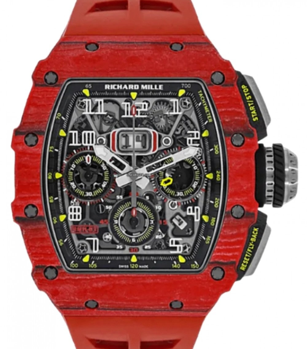 Automatic Flyback Chronograph Red Quartz FQ TPT Carbon RM 11-03