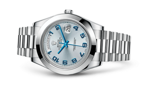 Day-Date II Platinum Ice Blue Arabic