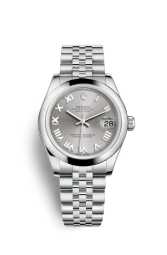 Datejust 31 Stainless Steel Domed / Jubilee / Rhodium Roman