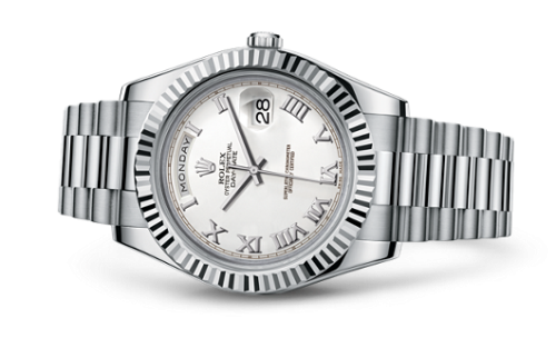 Day-Date II White Gold White Roman