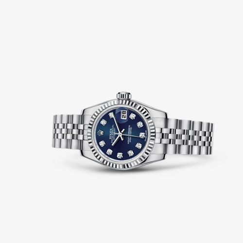 Lady-Datejust 26 Fluted Blue Diamonds Jubilee