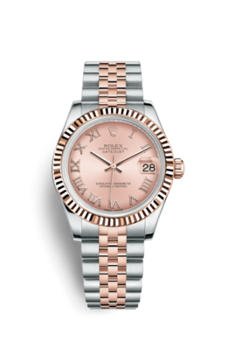 Datejust 31 Rolesor Everose Fluted / Jubilee / Pink Roman