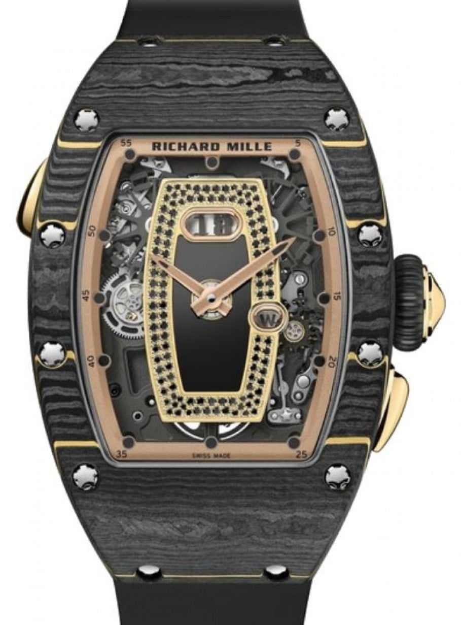 Automatic Winding Carbone TPT Black RM 037 BRAND NEW