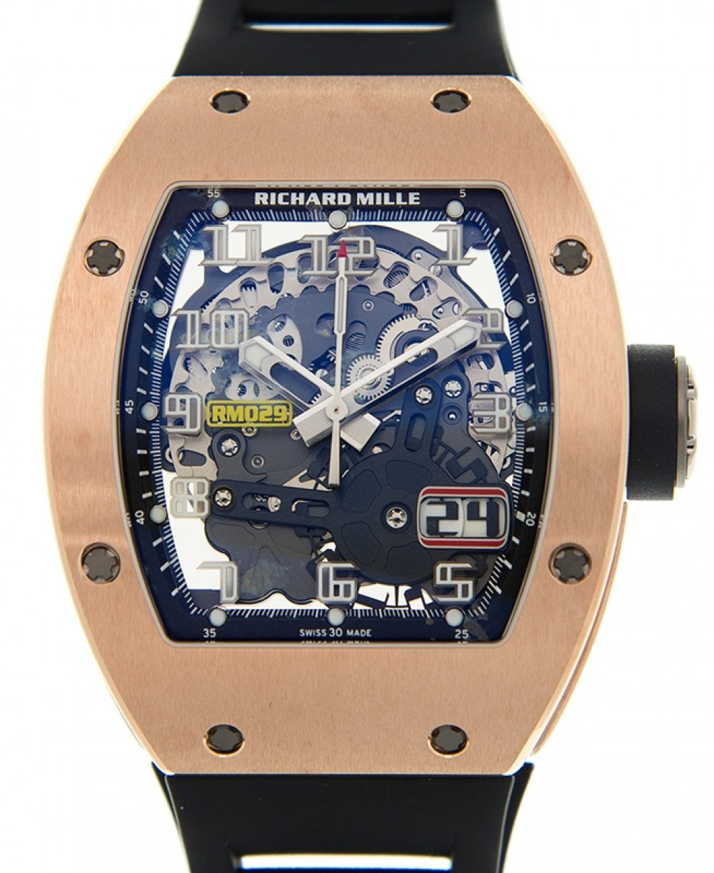Automatic Winding Oversize Date Rose Gold RM 029 BRAND NEW