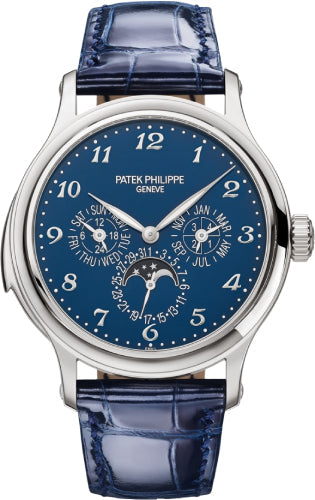 Grand Complications Minute Repeater Perpetual Calendar White Gold Blue Enamel Dial
