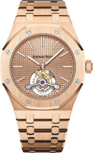 Royal Oak Tourbillon 41mm Extra-Thin Rose Gold Pink Gold Dial