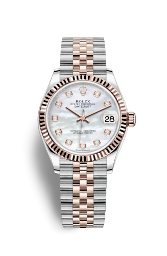 Datejust 31 Stainless Steel/ Rose Gold / Fluted / MOP / Jubilee