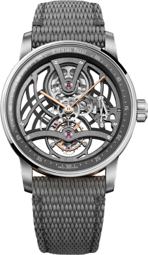 Code 11.59 Tourbillon 41mm Openworked White/Rose Gold Skeleton Dial