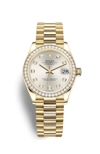 Datejust 31 Yellow Gold / Diamond / Silver – Diamond / President
