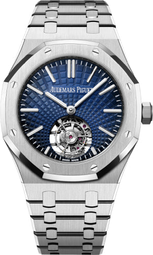 Flying Tourbillon 41mm Stainless Steel Blue Dial