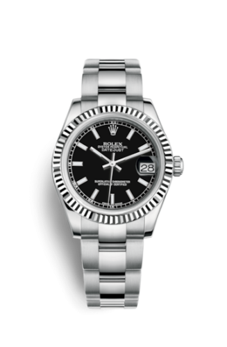 Datejust 31 Stainless Steel Fluted / Oyster / Black