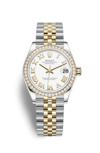 Datejust 31 Stainless Steel / Yellow Gold / Diamond / White – Roman / Jubilee