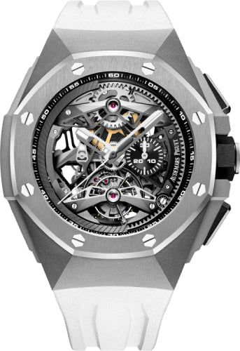 Royal Oak Concept Tourbillon 44mm Chronograph Openworked Selfwinding Titanium Black…