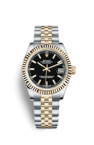 Datejust 31 Rolesor Yellow Fluted / Jubilee / Black