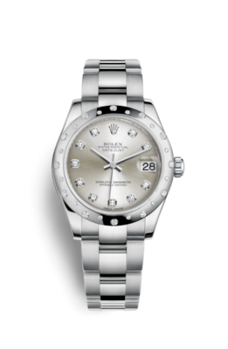 Datejust 31 Stainless Steel Domed Diamond / Oyster / Silver – Diamond