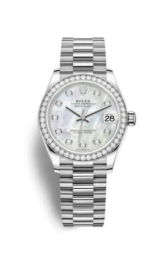 Datejust 31 White Gold / Diamond / MOP / President