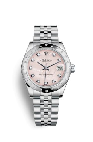 Datejust 31 Stainless Steel Domed Diamond / Jubilee / Pink MOP