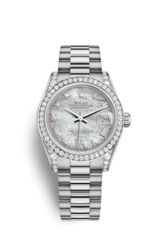 Datejust 31 White Gold Diamond / President / MOP Roman