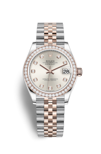 Datejust 31 Stainless Steel/ Rose Gold / Diamond / Silver – Diamond / Jubilee