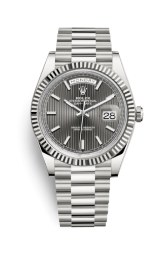 Day-Date 40 White Gold / Dark Rhodium Tuxedo