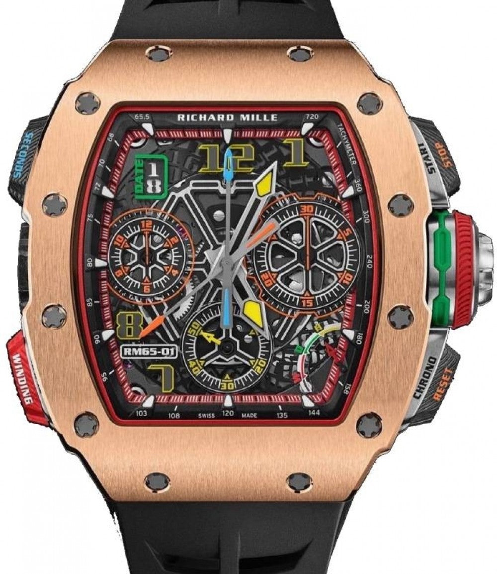 Automatic Winding Split-seconds Chronograph Rose Gold RM 65-01 BRAND NEW
