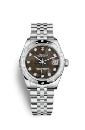 Datejust 31 Stainless Steel Domed Diamond / Jubilee / Black MOP