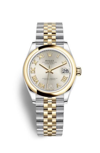 Datejust 31 Stainless Steel/ Yellow Gold / Domed / Silver – Roman / Jubilee