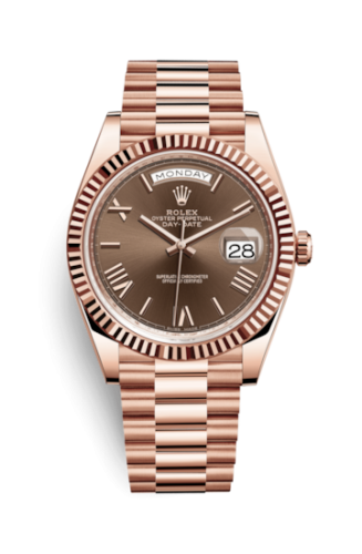 Day-Date 40 Everose / Chocolate – Roman