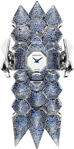 Haute Joaillerie Diamond Outrage Mirror Polished Dial Sapphire Set 34mm White Gold…