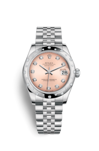 Datejust 31 Stainless Steel Domed Diamond / Jubilee / Pink – Diamond