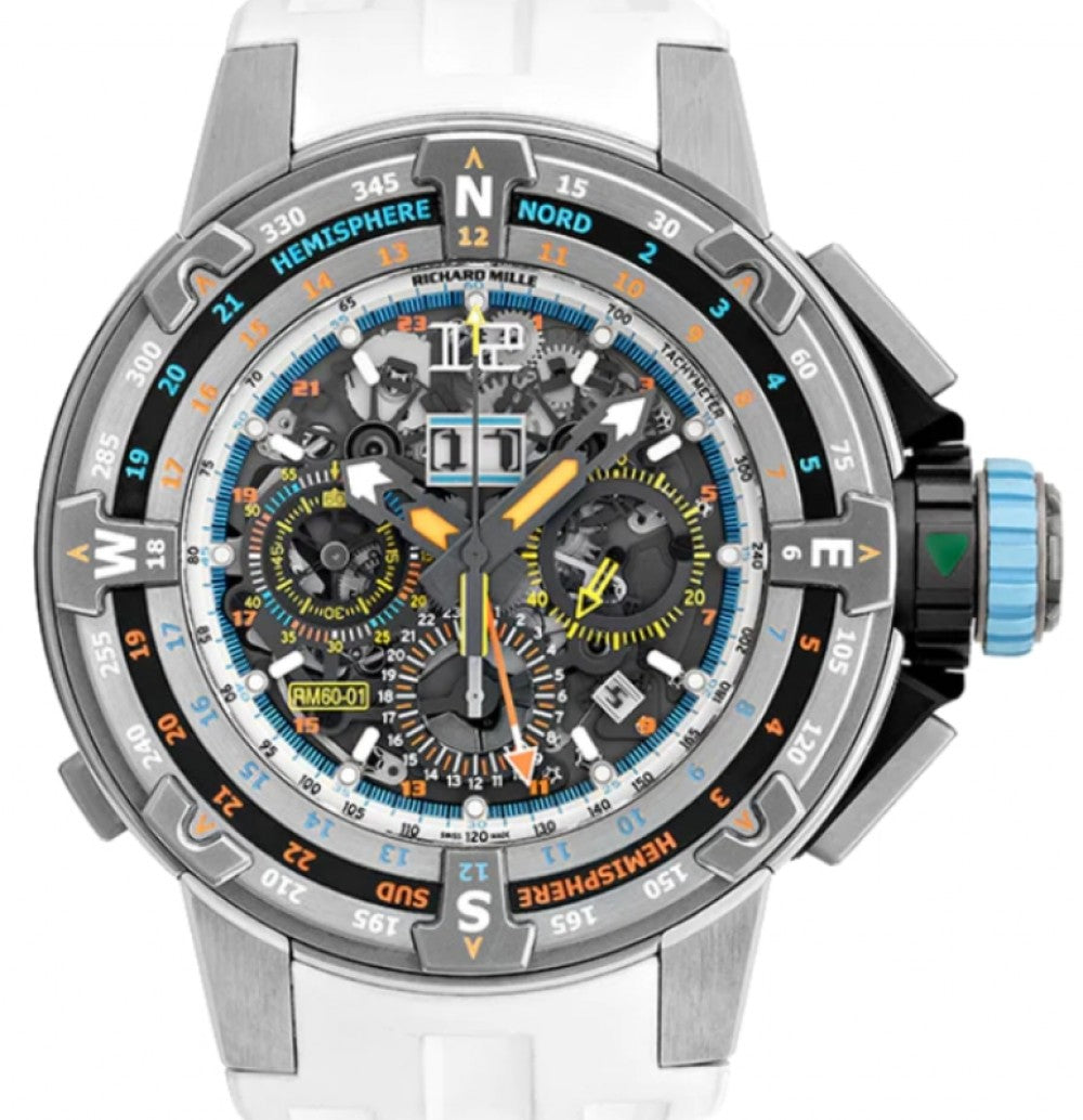 Automatic Flyback Chronograph Regatta “Les Voiles De St Barth” Ice Blue RM 60-01