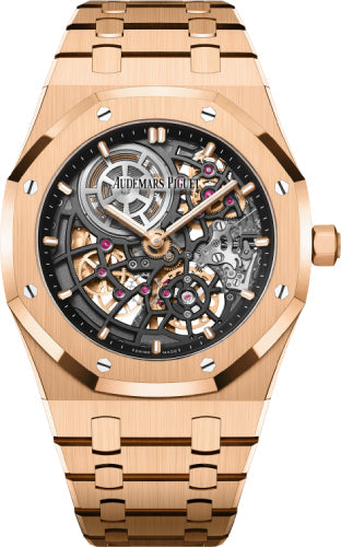 Royal Oak Jumbo Extra-Thin 39mm Openworked Rose Gold