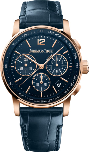 Code 11.59 Selfwinding Chronograph 41mm Rose Gold/Sapphire Blue Dial