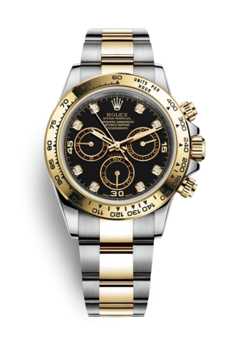 Cosmograph Daytona Stainless Steel / Yellow Gold / Black Diamond
