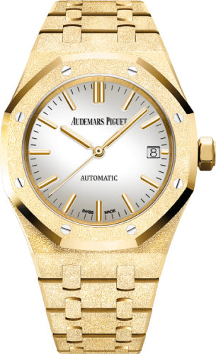 Royal Oak Frosted Gold 37mm Carolina Bucci Silver Dial