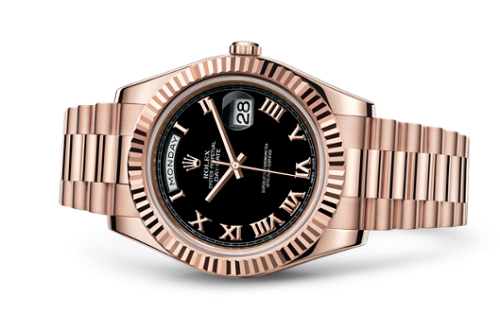Day-Date II Everose Black Roman