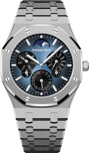 Royal Oak 41mm Perpetual Calendar Ultra-Thin Titanium Blue Dial