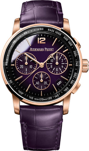 Code 11.59 Selfwinding 41mm Chronograph Rose Gold/Sapphire Purple Dial