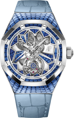 Royal Oak Concept Flying Tourbillon White Gold Sapphires Alligator 39mm