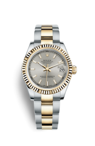 Datejust 31 Rolesor Yellow Fluted / Oyster / Silver