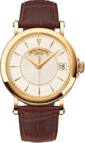 Calatrava Yellow Gold Silver Opaline Dial