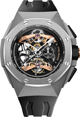 Royal Oak Concept Selfwinding Tourbillon 44mm Chronograph Openworked Titanium…