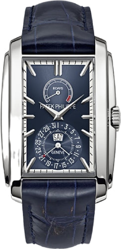 Gondolo White Gold Blue Sunburst Index 8-Days Day-Date