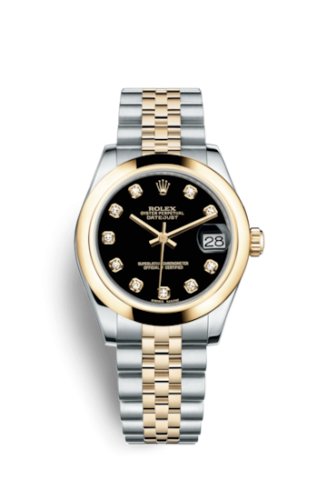Datejust 31 Rolesor Yellow Domed / Jubilee / Black Diamond