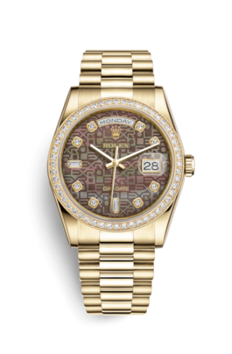 Day-Date 36 Yellow Gold Diamonds / President / Black MOP Computer